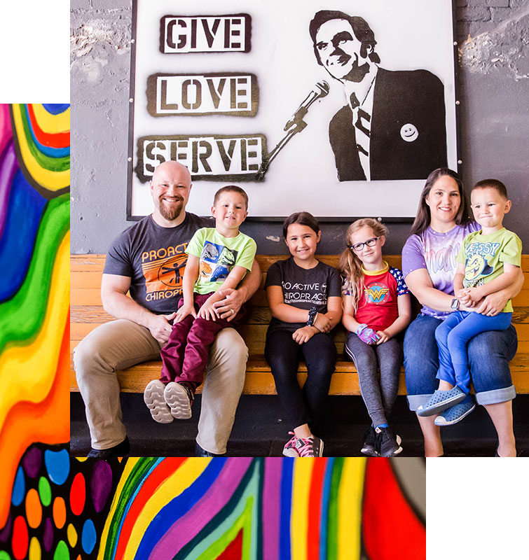 Home-About-Collage-2 Dr. Lee Grant, family chiropractor in Ardmore, OK and his family